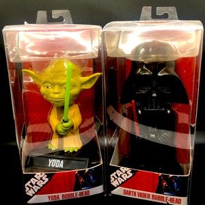 Darth Vader and Yoda set of two Bobbleheads 2007